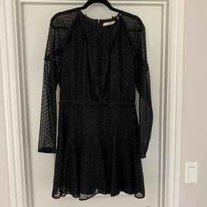 NWOT La Maison Talulah On Terrace Black Sparkly Mini Dress - SZ XL